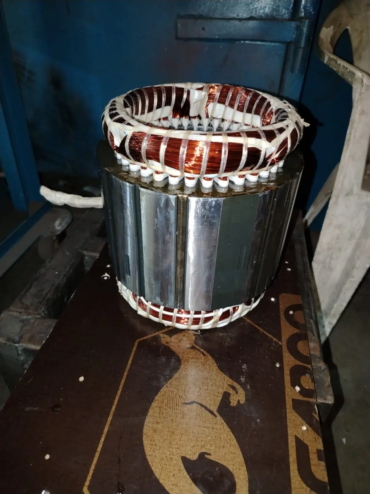 Motor rewinding precision coil insertion